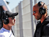 TEST F1 BARCELLONA 14 MAGGIO, (L to R): Nikita Mazepin (RUS) Mercedes AMG F1 Test Driver with Daniel Schloesser (GER) Personal Trainer.
14.05.2019.