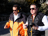 TEST F1 BARCELLONA 18 FEBBRAIO, (L to R): Sheikh Mohammed bin Essa Al Khalifa (BRN) CEO of the Bahrain Economic Development Board e McLaren Shareholder with Zak Brown (USA) McLaren Executive Director.
18.02.2019.