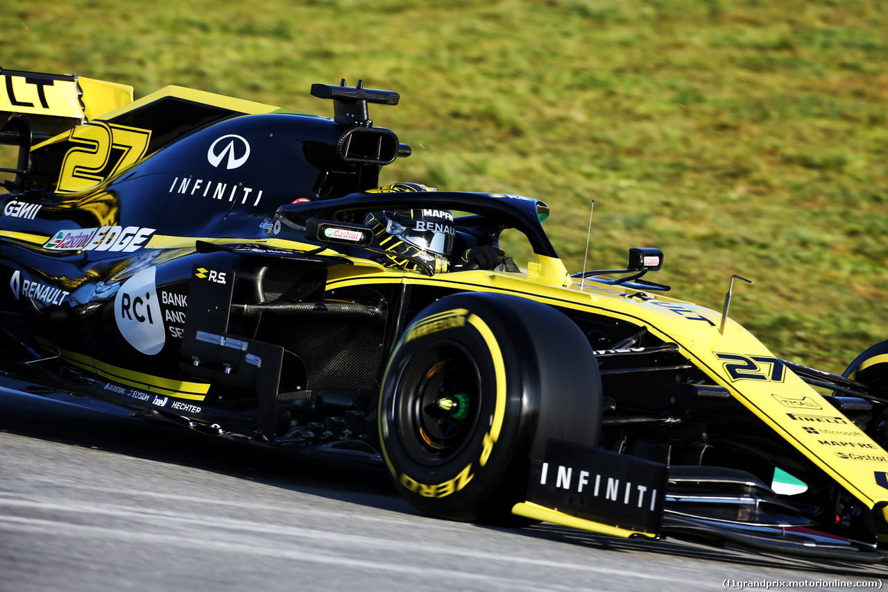 TEST F1 BARCELLONA 18 FEBBRAIO, Nico Hulkenberg (GER) Renault Sport F1 Team RS19.
18.02.2019.