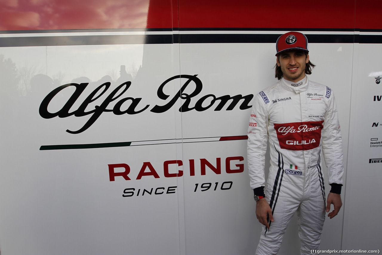 TEST F1 BARCELLONA 18 FEBBRAIO, Antonio Giovinazzi (ITA) Alfa Romeo Racing
18.02.2019.
