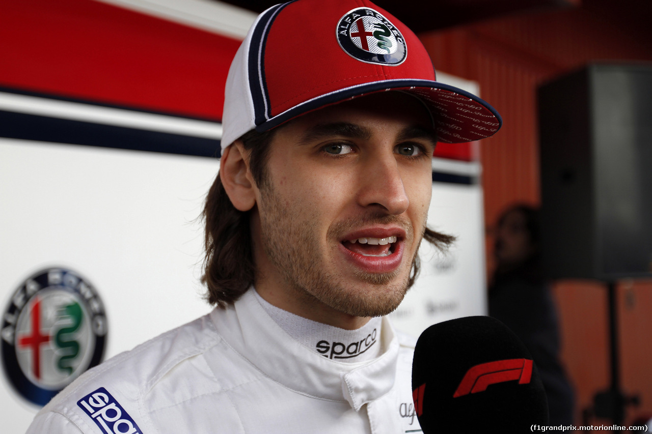 TEST F1 BARCELLONA 18 FEBBRAIO, Antonio Giovinazzi (ITA) Alfa Romeo Racing
18.02.2019.