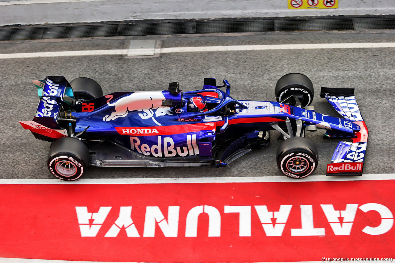 TEST F1 BARCELLONA 18 FEBBRAIO, Daniil Kvyat (RUS) Scuderia Toro Rosso STR14.
18.02.2019.