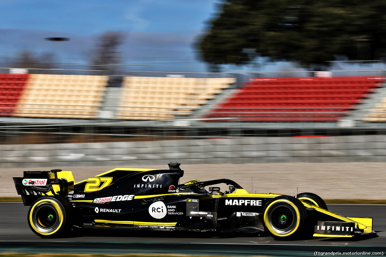 TEST F1 BARCELLONA 18 FEBBRAIO, Nico Hulkenberg (GER) Renault Sport F1 Team RS19.
18.02.2019.