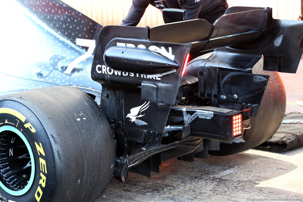 TEST F1 BARCELLONA 18 FEBBRAIO, Valtteri Bottas (FIN) Mercedes AMG F1 W10 - rear wing detail.
18.02.2019.