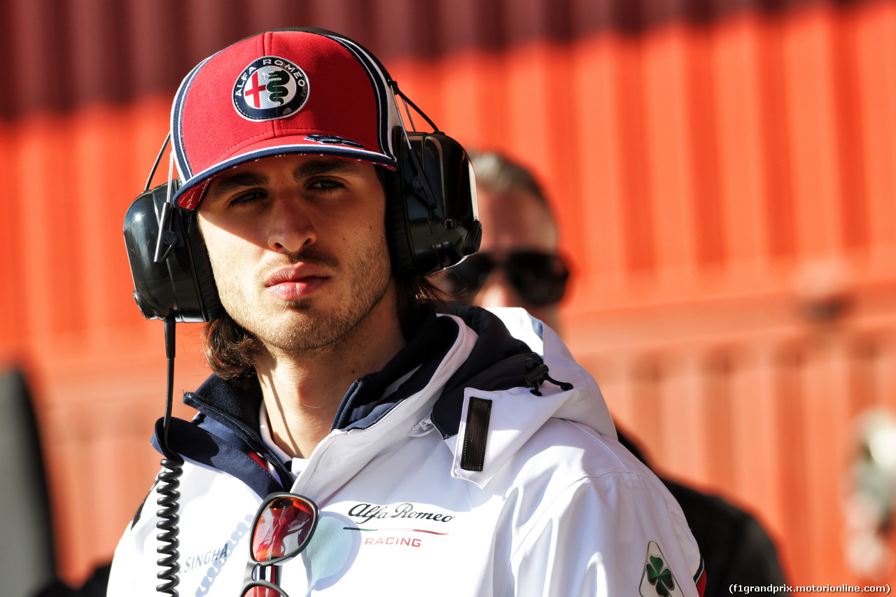 TEST F1 BARCELLONA 18 FEBBRAIO, Antonio Giovinazzi (ITA) Alfa Romeo Racing.
18.02.2019.