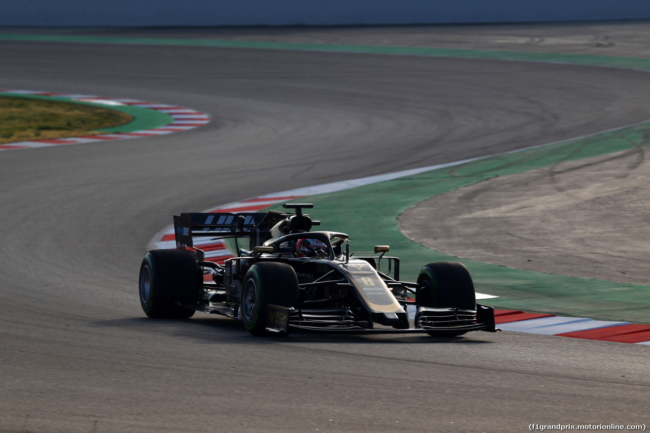 TEST F1 BARCELLONA 18 FEBBRAIO, Romain Grosjean (FRA) Haas F1 Team VF-19