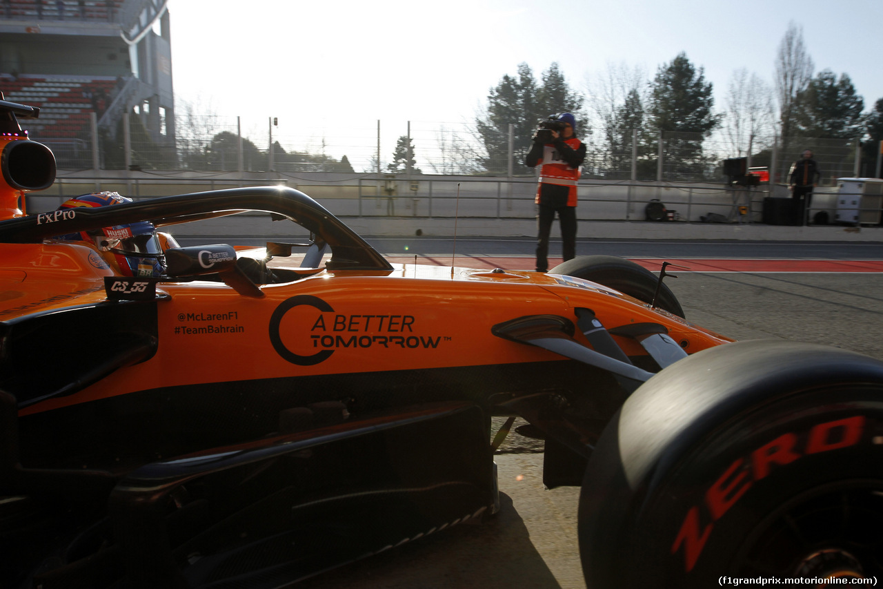 TEST F1 BARCELLONA 18 FEBBRAIO, Carlos Sainz Jr (ESP) Mclaren F1 Team MC34