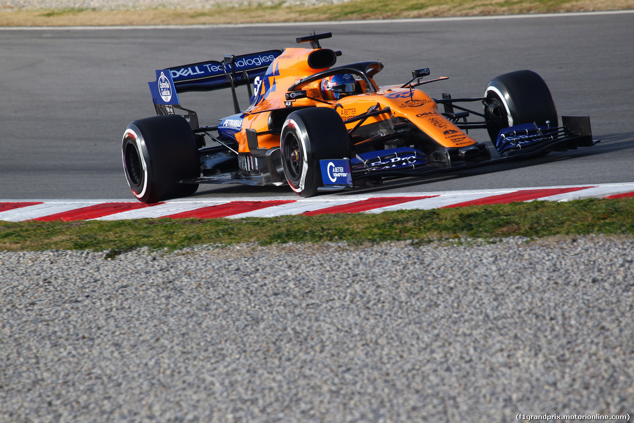 TEST F1 BARCELLONA 18 FEBBRAIO, Carlos Sainz Jr (ESP) Mclaren F1 Team MC34