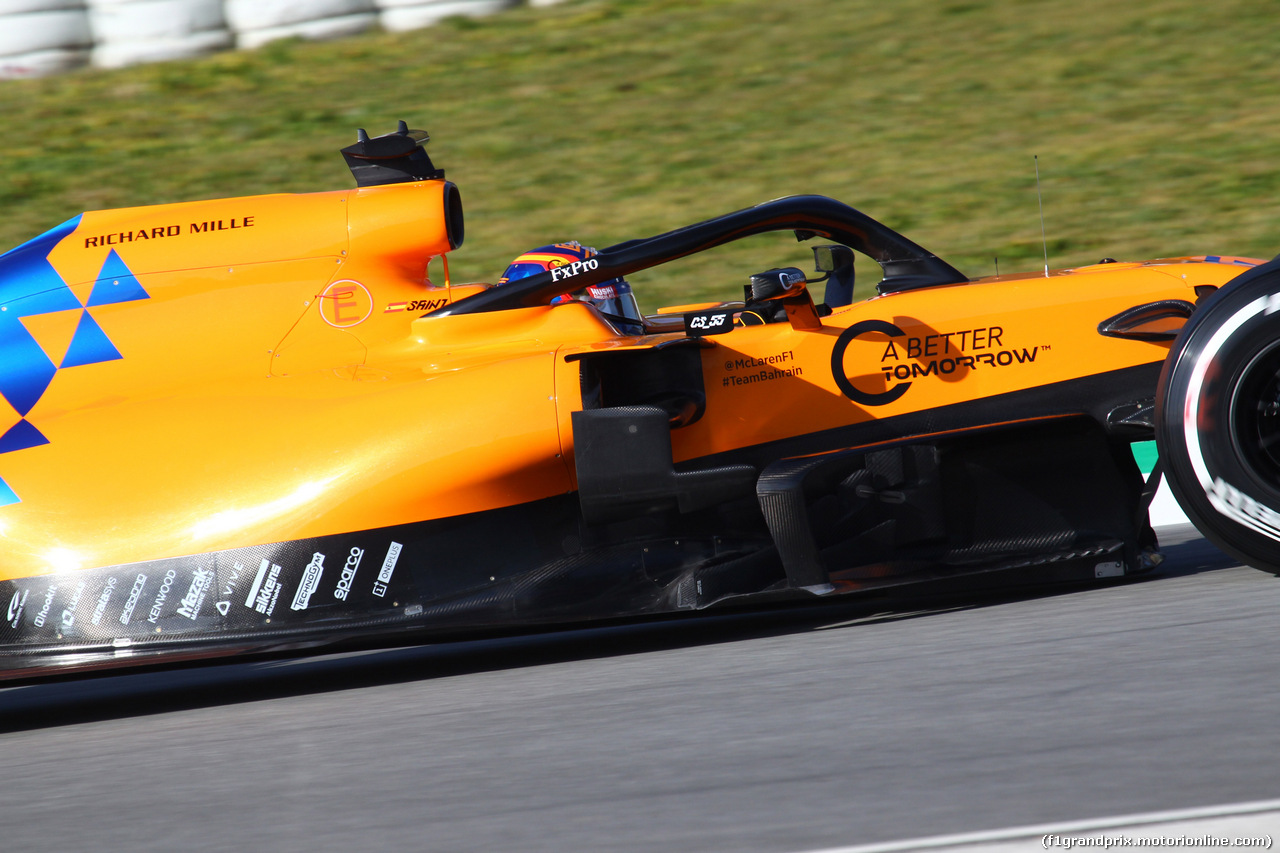 TEST F1 BARCELLONA 18 FEBBRAIO, Carlos Sainz Jr (ESP) Mclaren F1 Team MC34