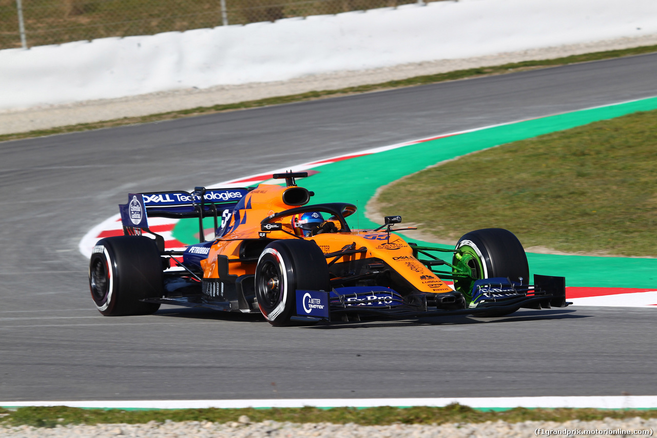 TEST F1 BARCELLONA 18 FEBBRAIO, Carlos Sainz Jr (ESP) Mclaren F1 Team MC34