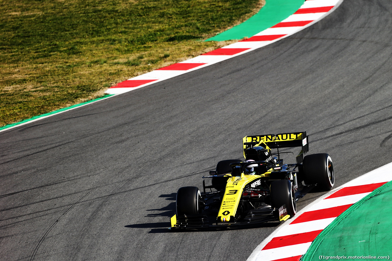 TEST F1 BARCELLONA 18 FEBBRAIO, Daniel Ricciardo (AUS) Renault Sport F1 Team RS19.
18.02.2019.