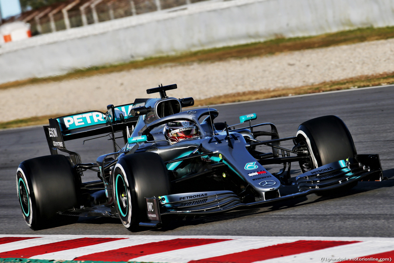 TEST F1 BARCELLONA 18 FEBBRAIO, Lewis Hamilton (GBR) Mercedes AMG F1 W10.
18.02.2019.