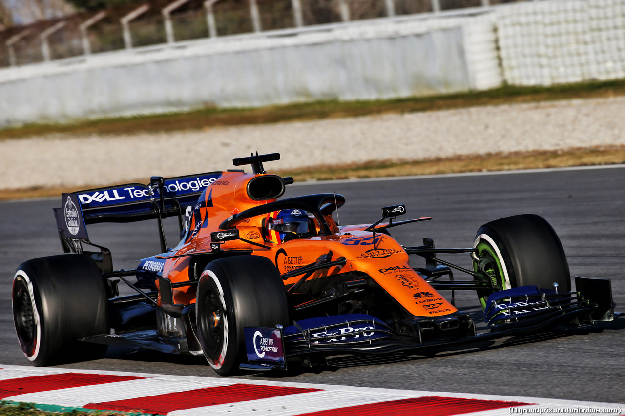 TEST F1 BARCELLONA 18 FEBBRAIO, Carlos Sainz Jr (ESP) McLaren MCL34.
18.02.2019.