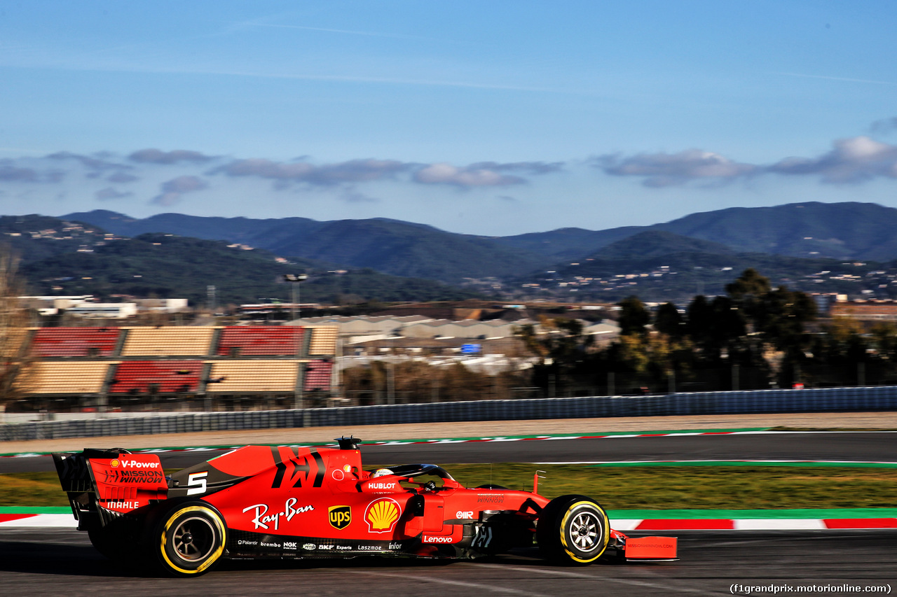 TEST F1 BARCELLONA 18 FEBBRAIO, Sebastian Vettel (GER) Ferrari SF90.
18.02.2019.