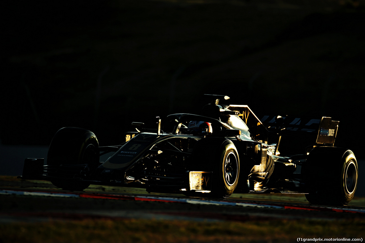 TEST F1 BARCELLONA 18 FEBBRAIO, Romain Grosjean (FRA) Haas F1 Team VF-19.
18.02.2019.