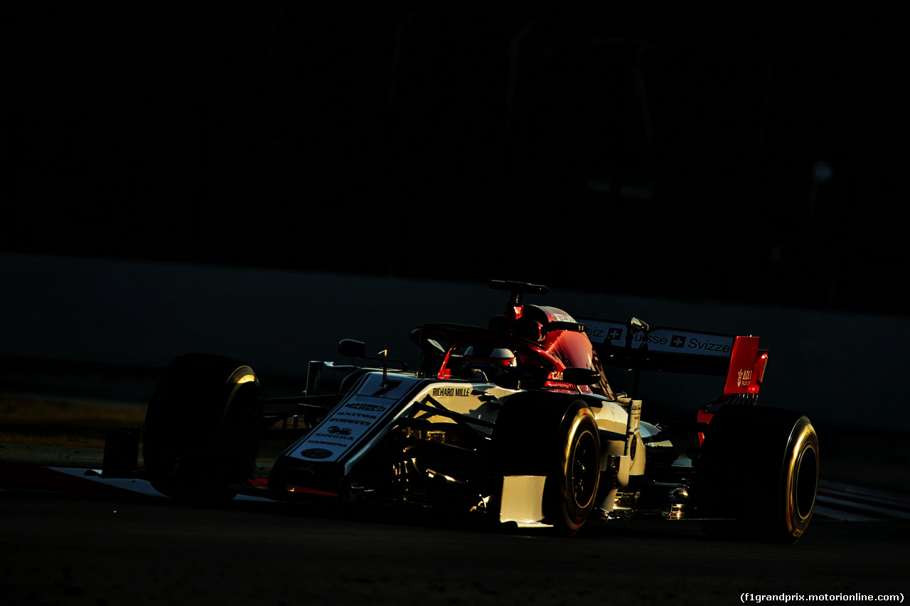 TEST F1 BARCELLONA 18 FEBBRAIO, Kimi Raikkonen (FIN) Alfa Romeo Racing C38.
18.02.2019.