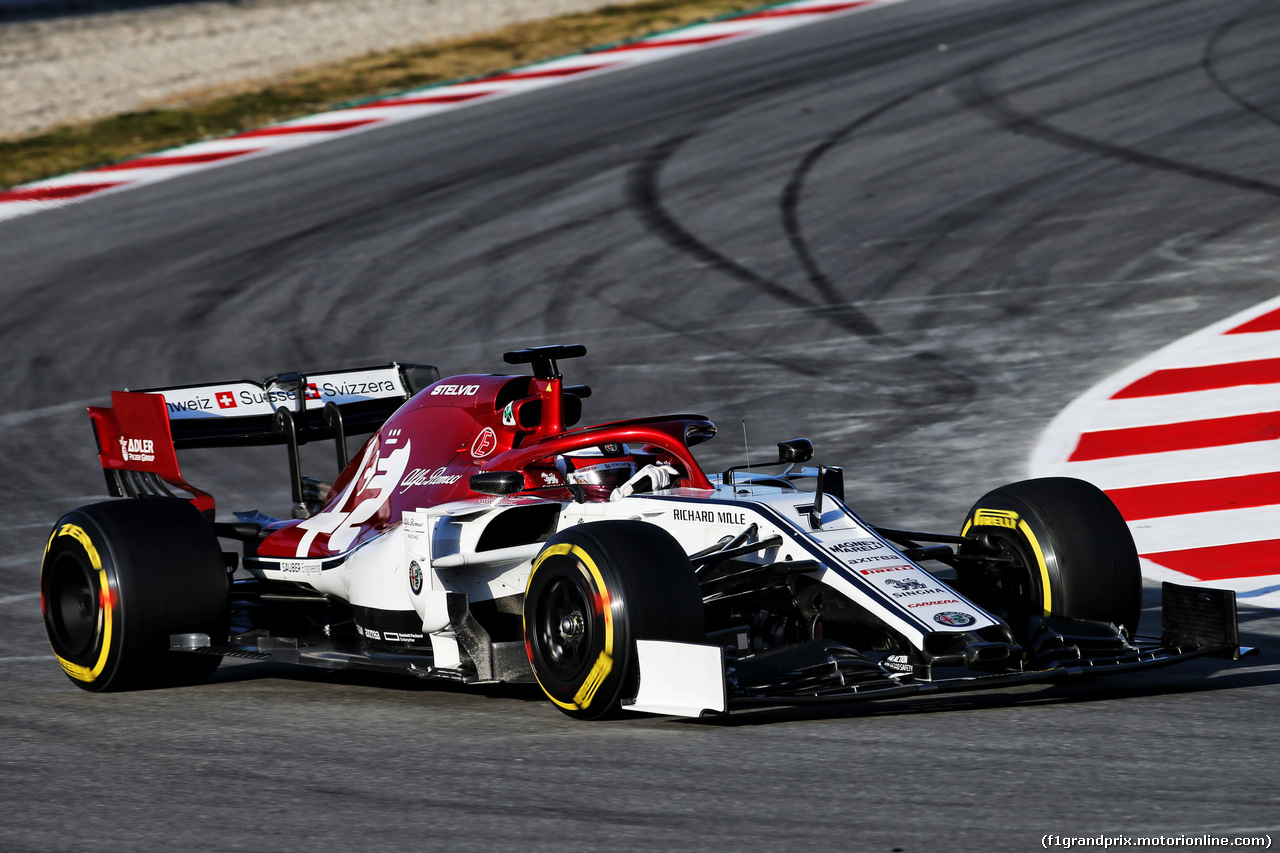 TEST F1 BARCELLONA 18 FEBBRAIO, Kimi Raikkonen (FIN) Alfa Romeo Racing C38.
18.02.2019.