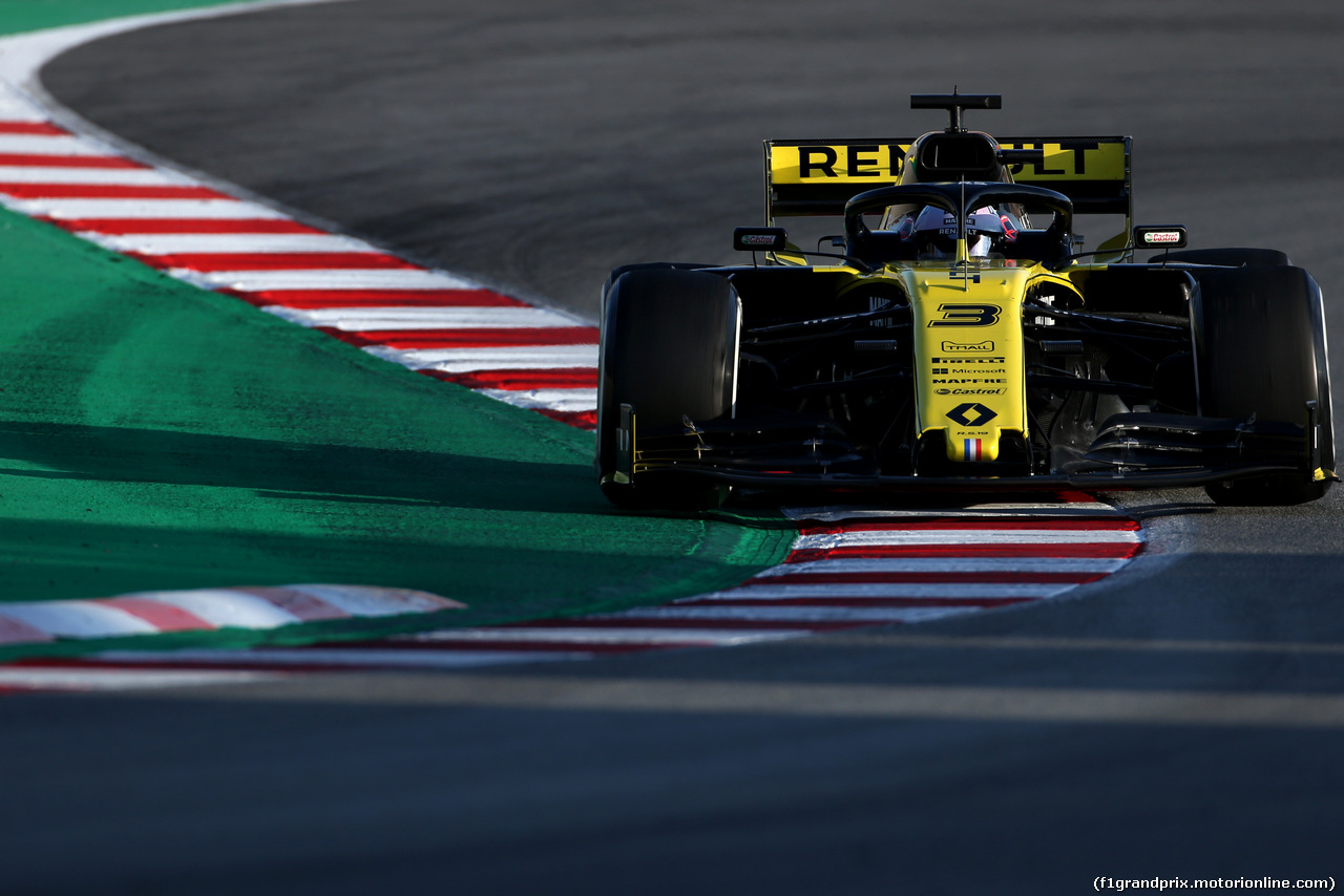 TEST F1 BARCELLONA 18 FEBBRAIO, Daniel Ricciardo (AUS), Renault F1 Team 
18.02.2019.