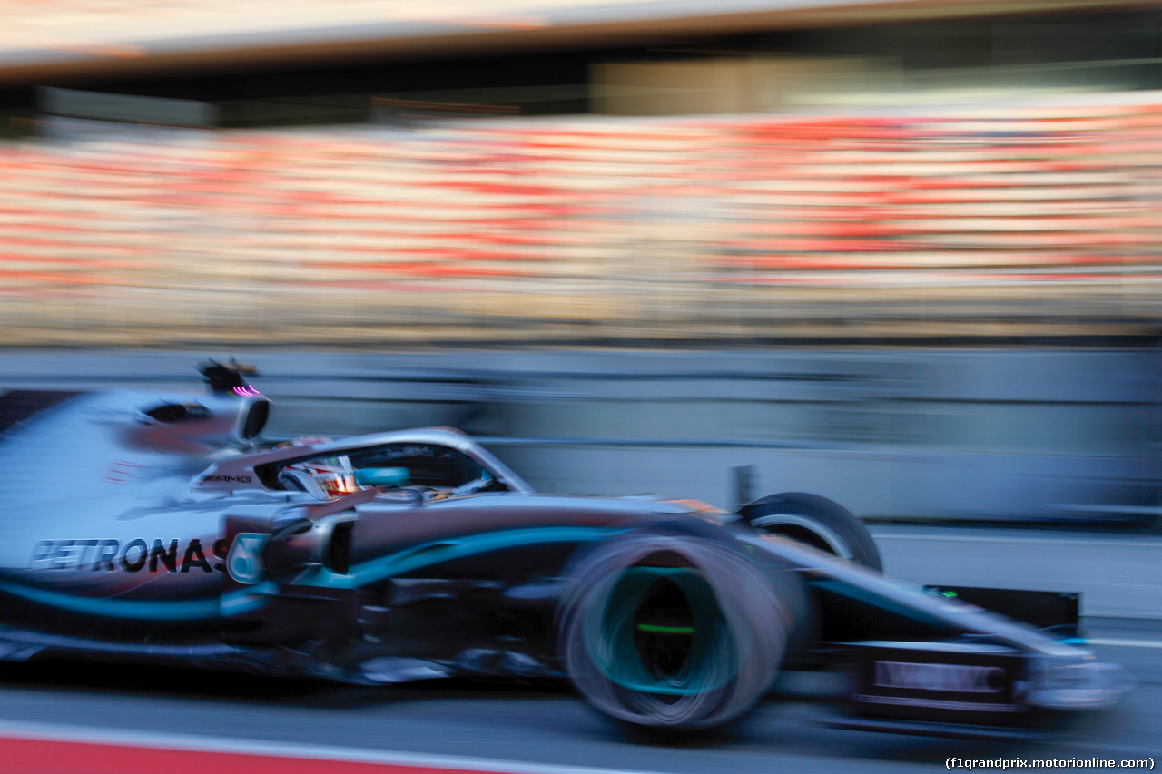 TEST F1 BARCELLONA 18 FEBBRAIO, Lewis Hamilton (GBR) Mercedes AMG F1 W10