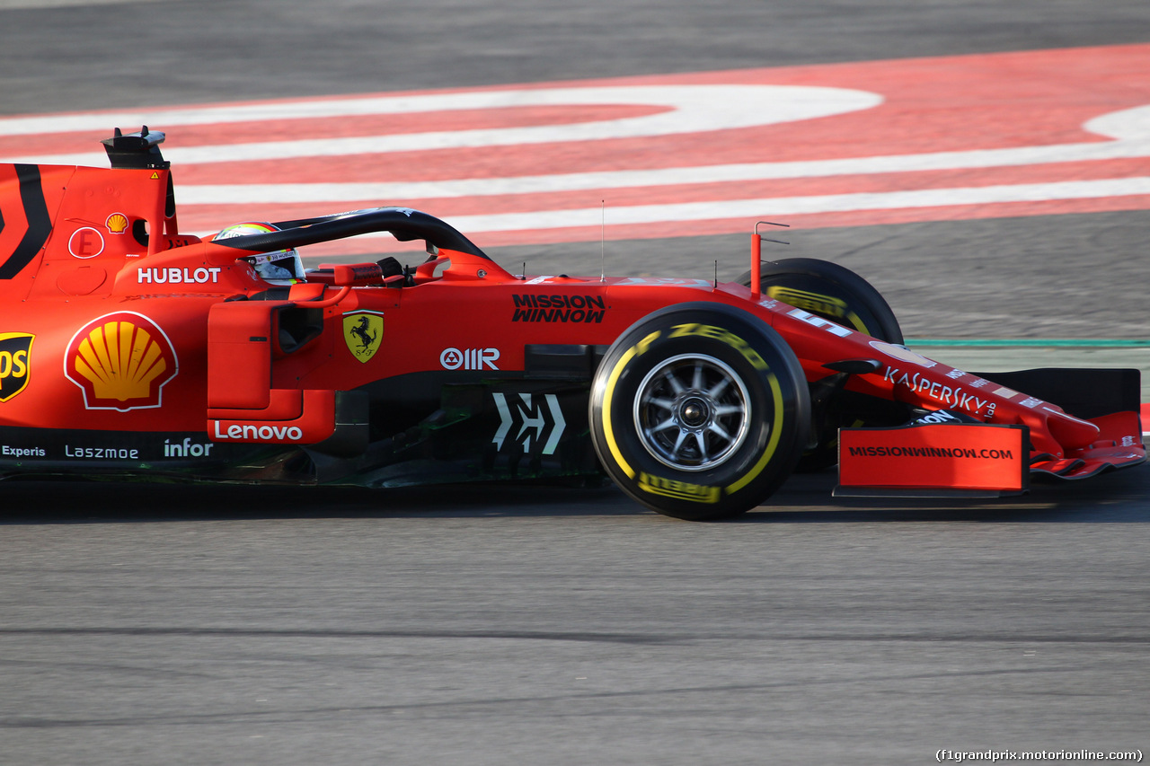 TEST F1 BARCELLONA 18 FEBBRAIO, Sebastian Vettel (GER) Ferrari SF90