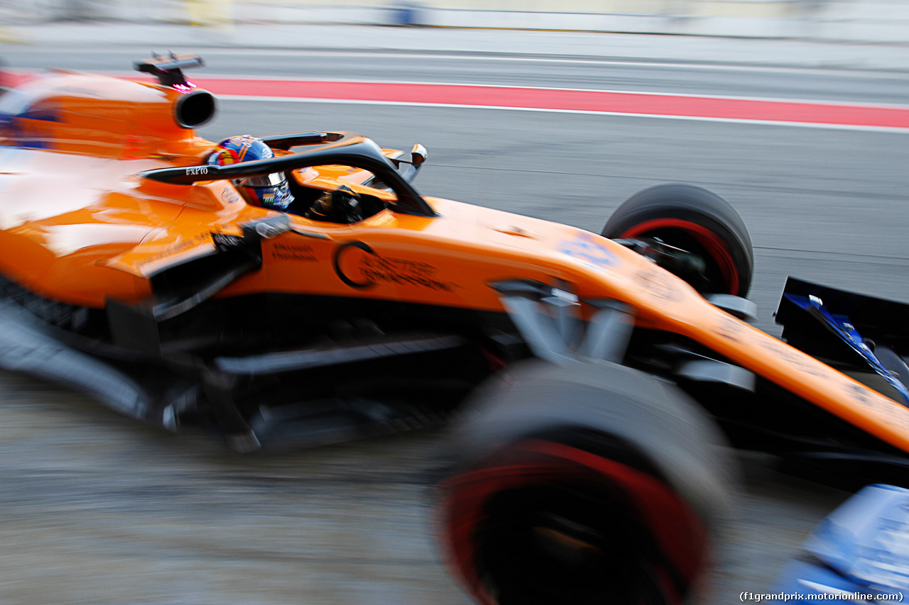 TEST F1 BARCELLONA 18 FEBBRAIO, Carlos Sainz Jr (ESP) Mclaren F1 Team MC34