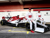 TEST F1 BARCELLONA 18 FEBBRAIO, (L to R): Kimi Raikkonen (FIN) Alfa Romeo Racing with team mate Antonio Giovinazzi (ITA) Alfa Romeo Racing.
18.02.2019.