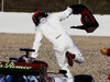TEST F1 BARCELLONA 18 FEBBRAIO, Kimi Raikkonen (FIN) Alfa Romeo Racing C38 in the gravel trap.
18.02.2019.