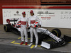 TEST F1 BARCELLONA 18 FEBBRAIO, Kimi Raikkonen (FIN) Alfa Romeo Racing with Antonio Giovinazzi (ITA) Alfa Romeo Racing.
18.02.2019.