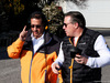 TEST F1 BARCELLONA 18 FEBBRAIO, (L to R): Sheikh Mohammed bin Essa Al Khalifa (BRN) CEO of the Bahrain Economic Development Board e McLaren Shareholder with Zak Brown (USA) McLaren Executive Director.
18.02.2019.