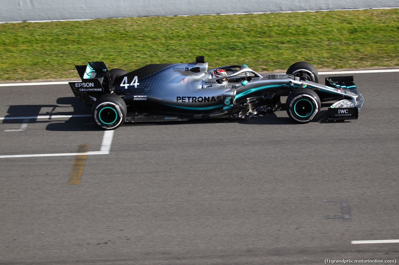 TEST F1 BARCELLONA 19 FEBBRAIO, Lewis Hamilton (GBR) Mercedes AMG F1 W10