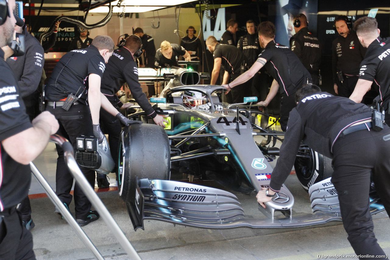 TEST F1 BARCELLONA 19 FEBBRAIO, Lewis Hamilton (GBR) Mercedes AMG F1 W10