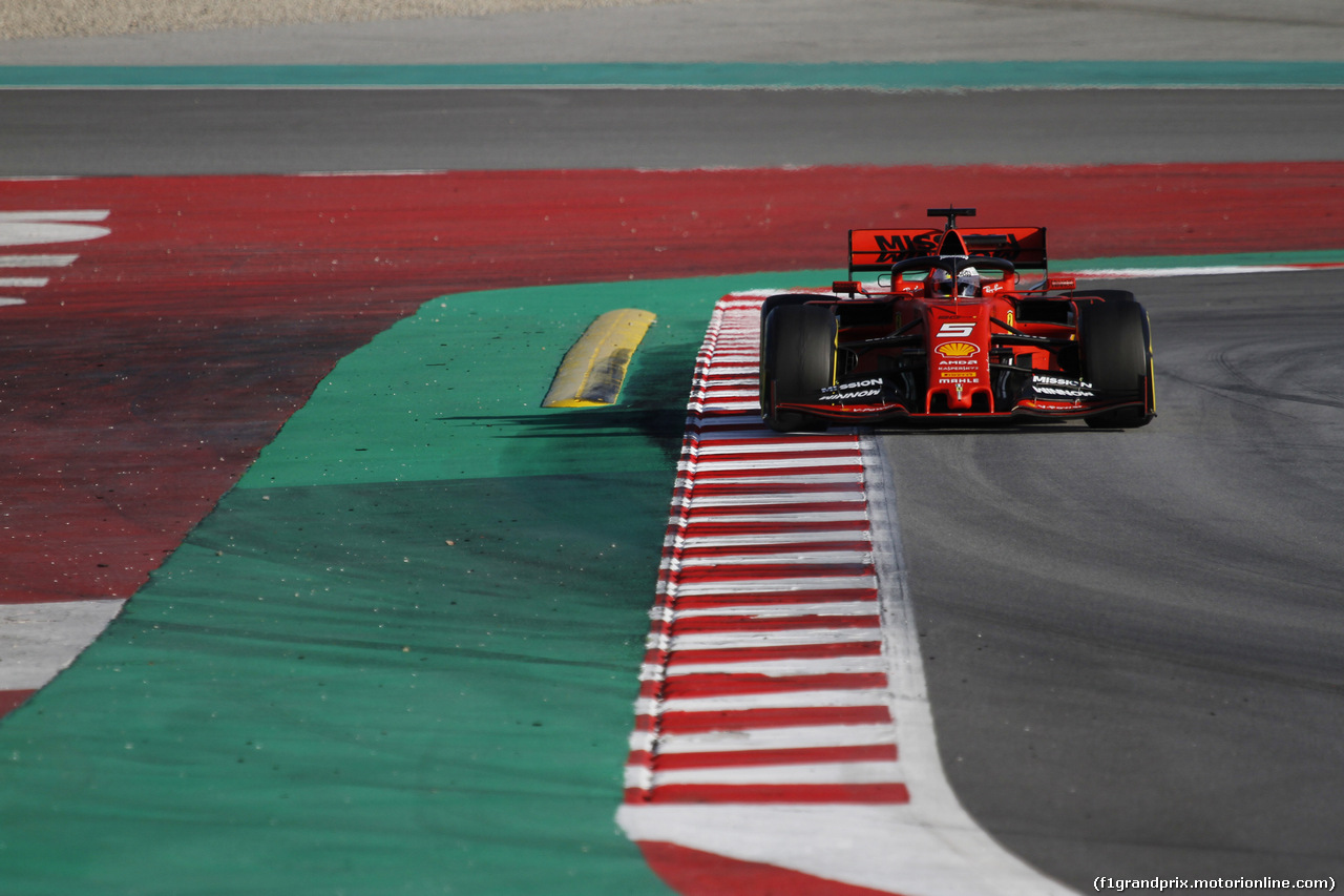 TEST F1 BARCELLONA 19 FEBBRAIO, Sebastian Vettel (GER) Ferrari SF90