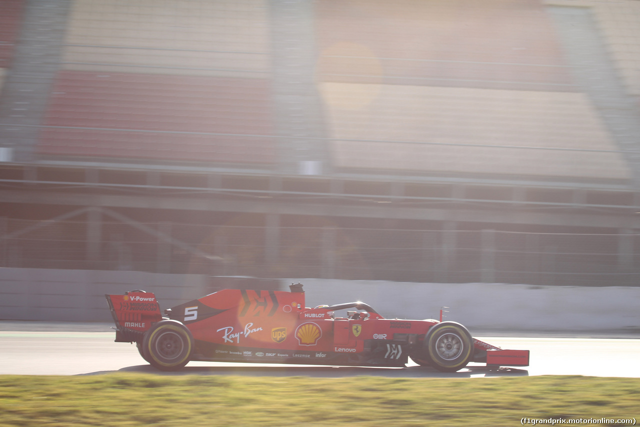 TEST F1 BARCELLONA 19 FEBBRAIO, Sebastian Vettel (GER) Ferrari SF90
