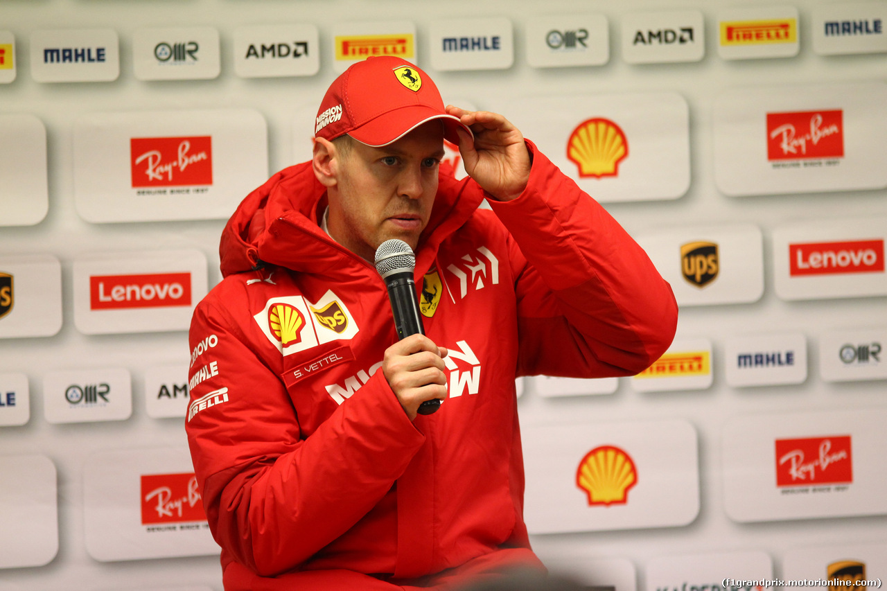 TEST F1 BARCELLONA 19 FEBBRAIO, Sebastian Vettel (GER) Ferrari SF90