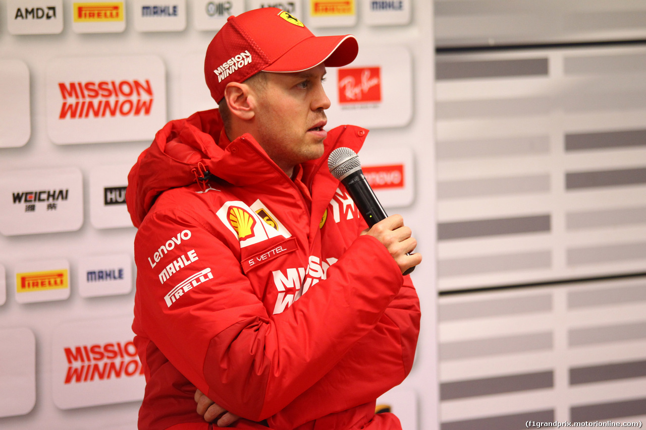 TEST F1 BARCELLONA 19 FEBBRAIO, Sebastian Vettel (GER) Ferrari SF90