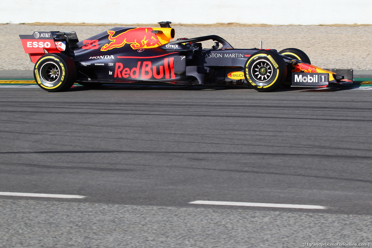 TEST F1 BARCELLONA 19 FEBBRAIO, Max Verstappen (NED) Red Bull Racing RB15