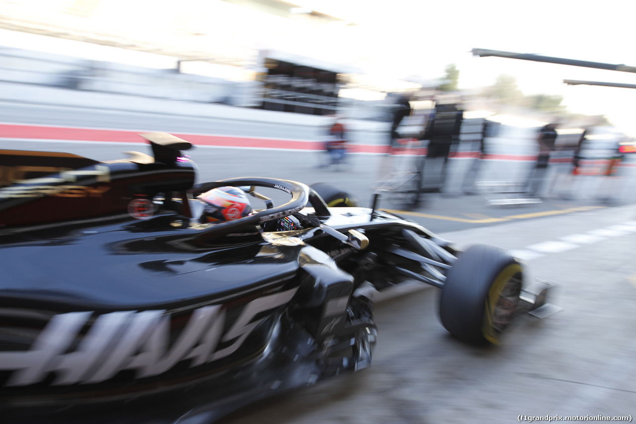 TEST F1 BARCELLONA 19 FEBBRAIO, Romain Grosjean (FRA) Haas F1 Team VF-19