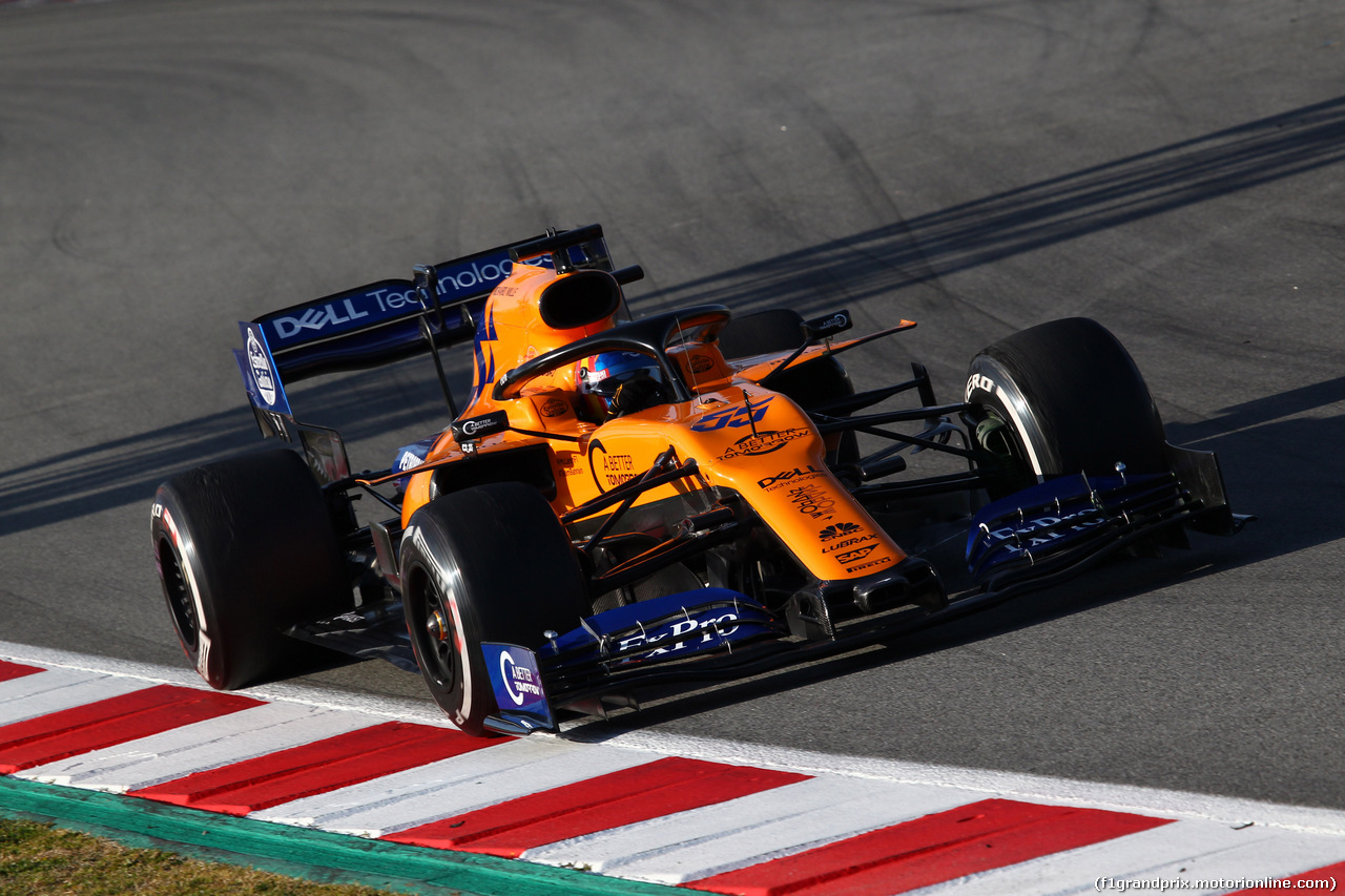 TEST F1 BARCELLONA 19 FEBBRAIO, Carlos Sainz Jr (ESP) Mclaren F1 Team MC34