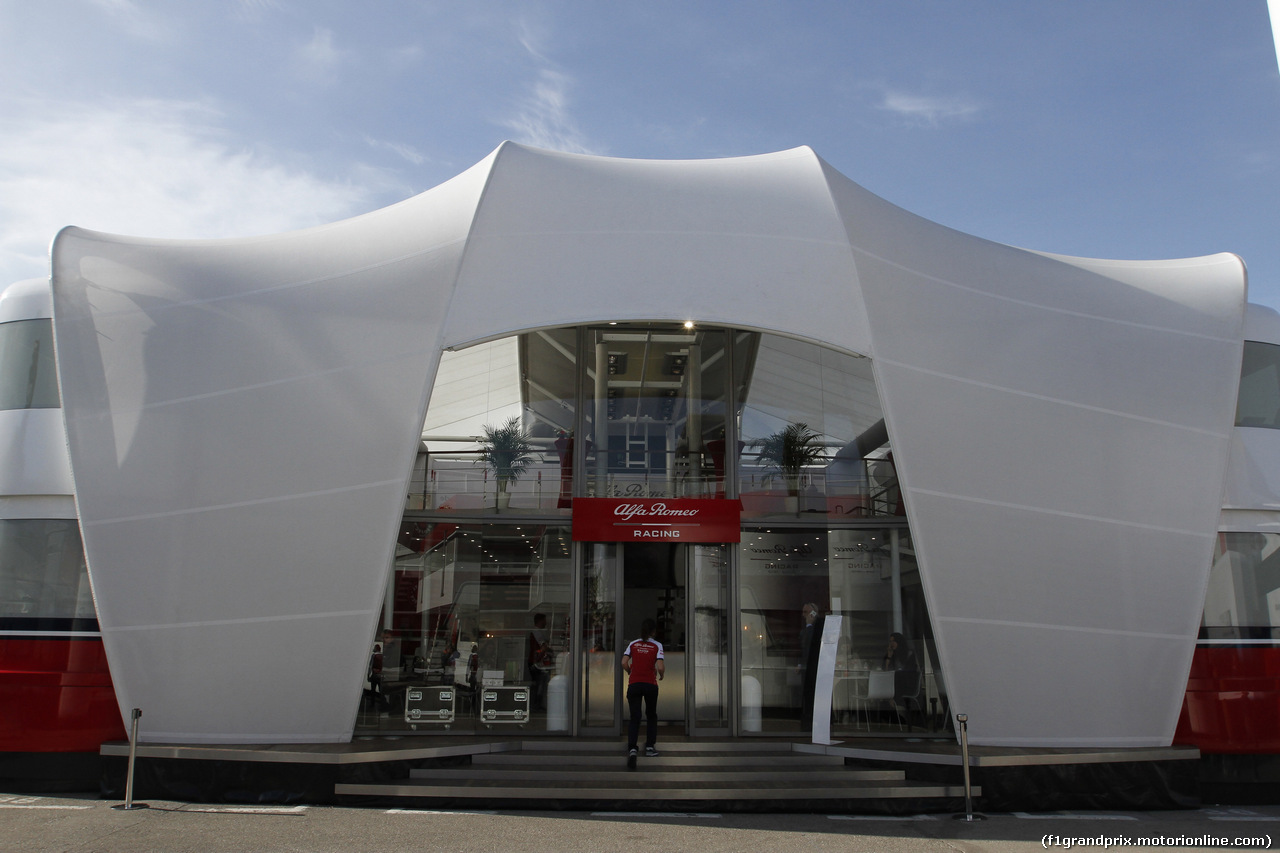 TEST F1 BARCELLONA 19 FEBBRAIO, Sauber MotorHome