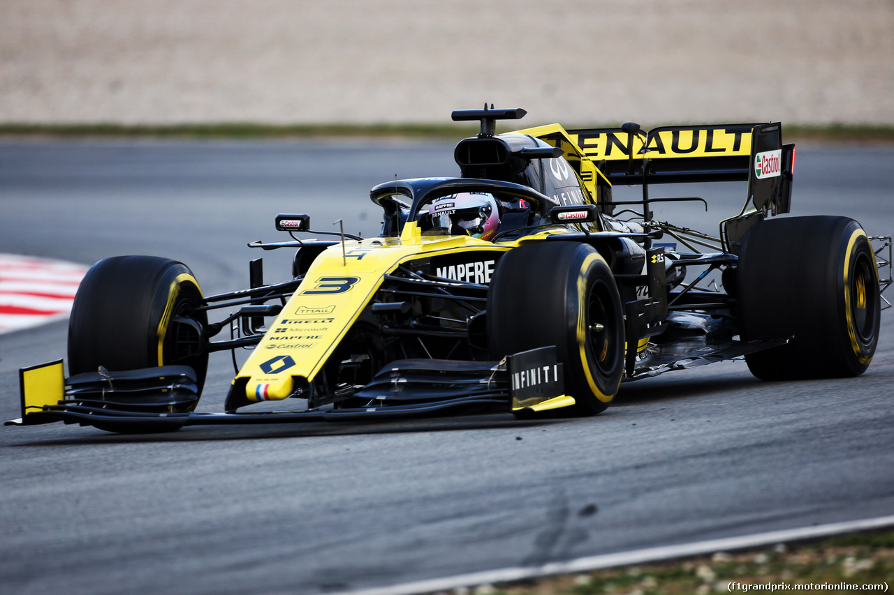 TEST F1 BARCELLONA 19 FEBBRAIO, Daniel Ricciardo (AUS) Renault Sport F1 Team RS19.
19.02.2019.