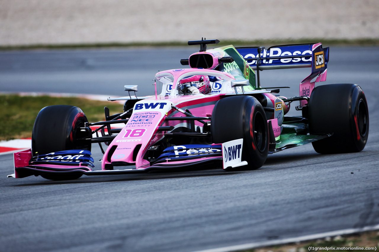 TEST F1 BARCELLONA 19 FEBBRAIO, Lance Stroll (CDN) Racing Point F1 Team RP19.
19.02.2019.