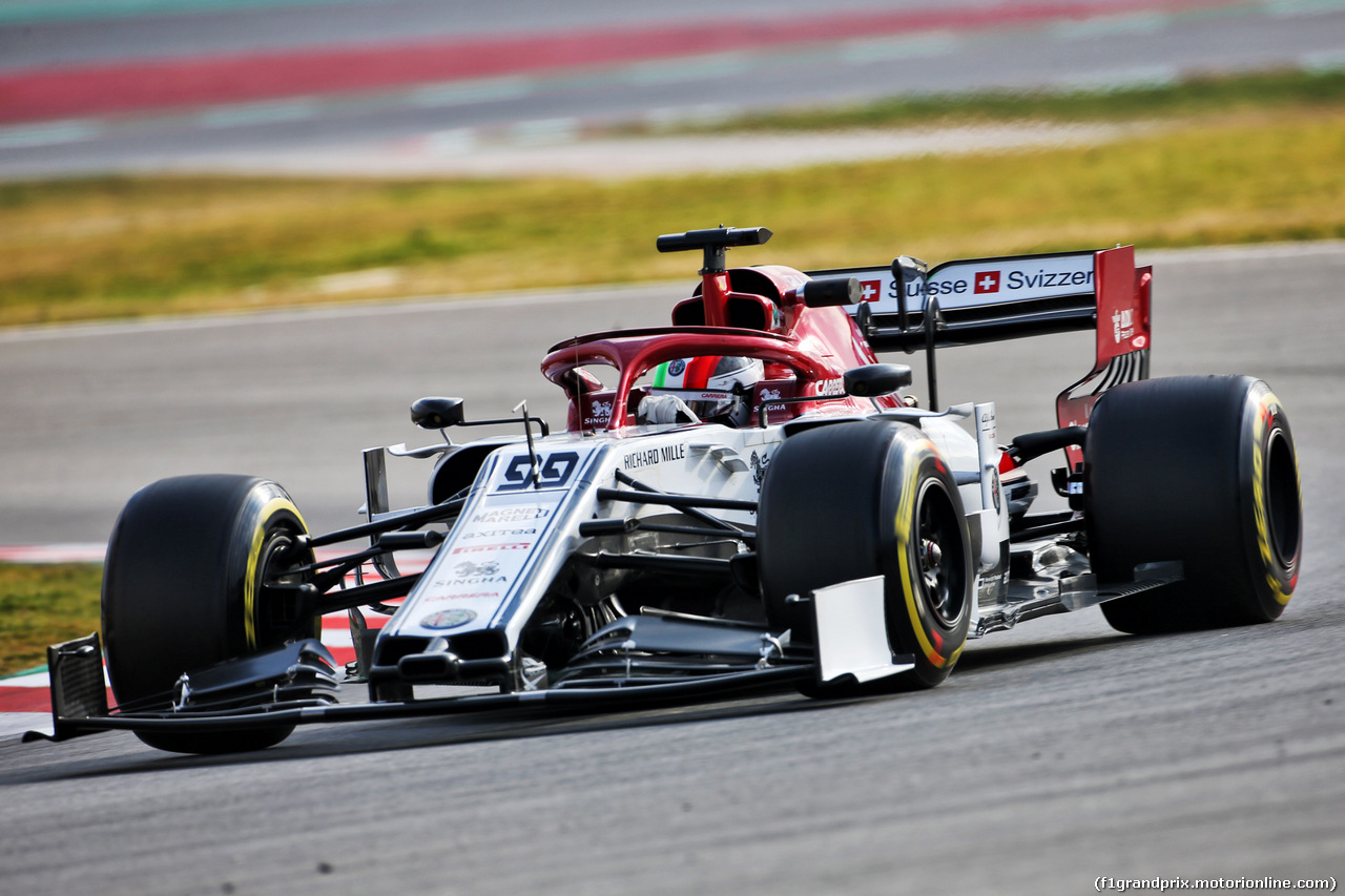 TEST F1 BARCELLONA 19 FEBBRAIO, Antonio Giovinazzi (ITA) Alfa Romeo Racing C38.
19.02.2019.