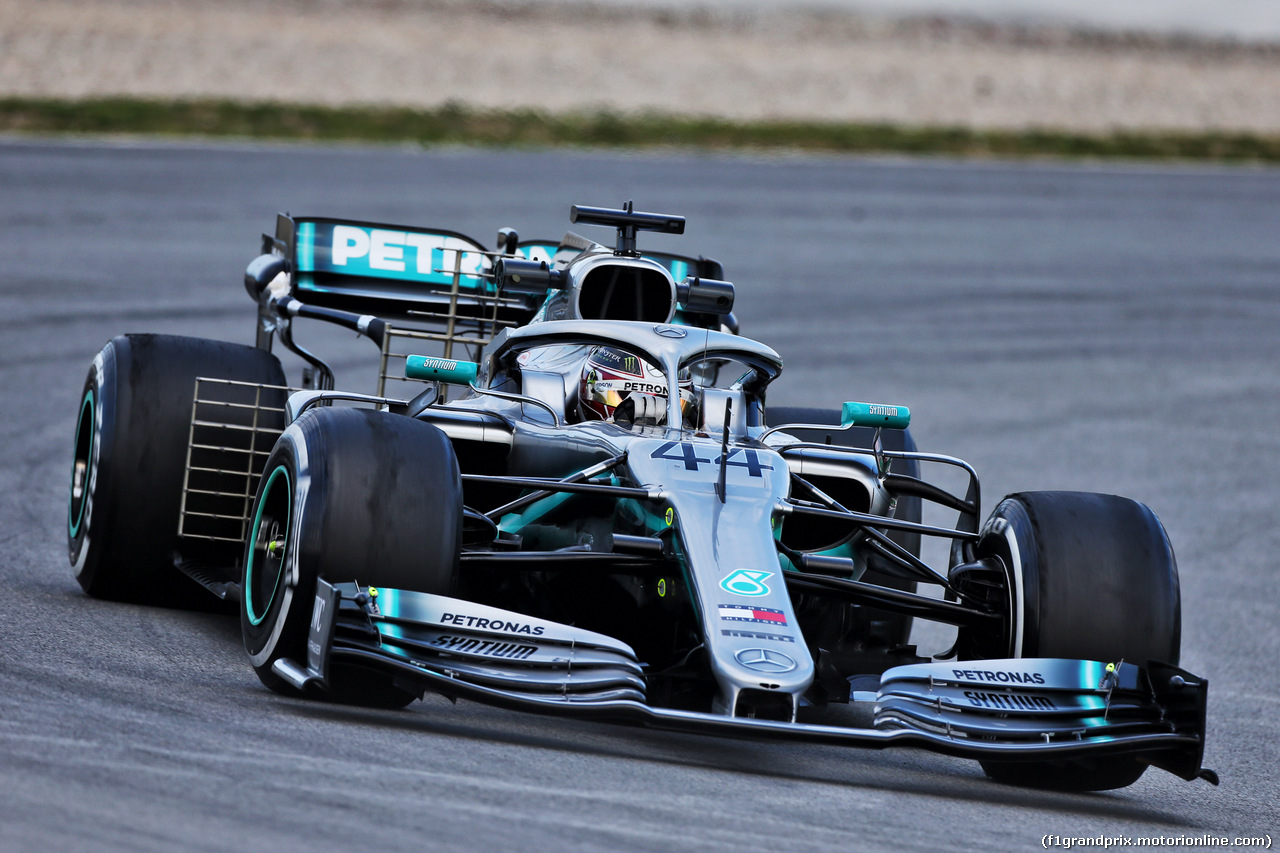 TEST F1 BARCELLONA 19 FEBBRAIO, Lewis Hamilton (GBR) Mercedes AMG F1 W10.
19.02.2019.