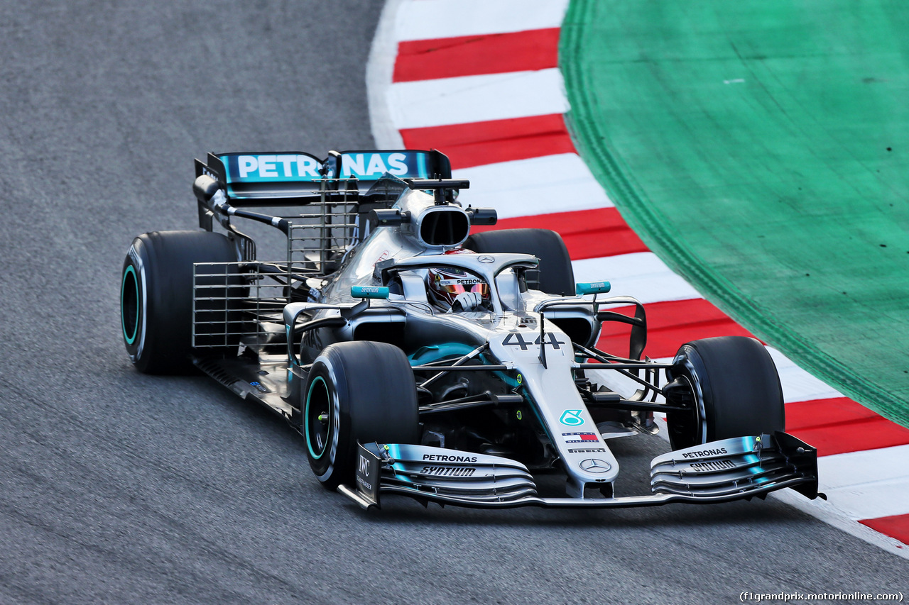 TEST F1 BARCELLONA 19 FEBBRAIO, Lewis Hamilton (GBR) Mercedes AMG F1 W10.
19.02.2019.