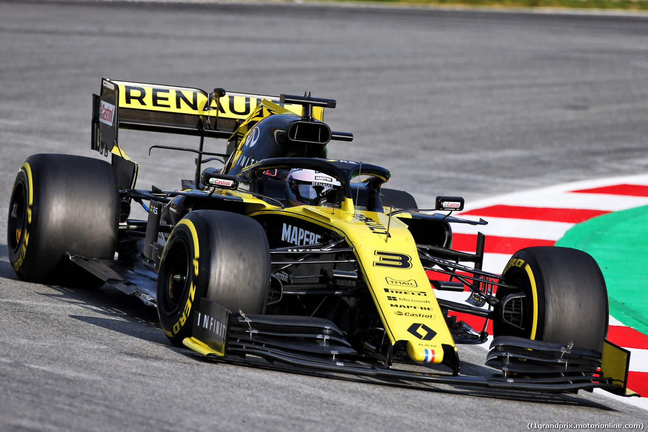 TEST F1 BARCELLONA 19 FEBBRAIO, Daniel Ricciardo (AUS) Renault Sport F1 Team RS19.
19.02.2019.