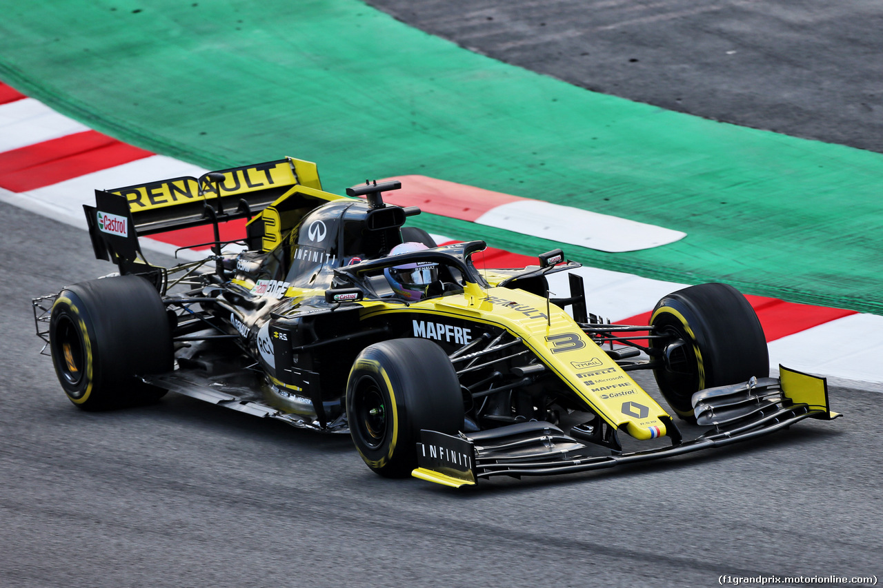 TEST F1 BARCELLONA 19 FEBBRAIO, Daniel Ricciardo (AUS) Renault Sport F1 Team RS19.
19.02.2019.