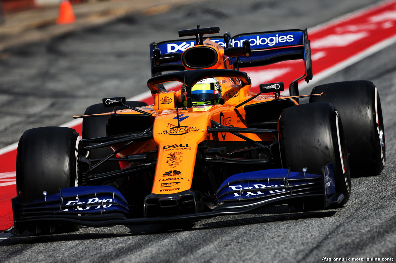 TEST F1 BARCELLONA 19 FEBBRAIO, Lando Norris (GBR) McLaren MCL34.
19.02.2019.