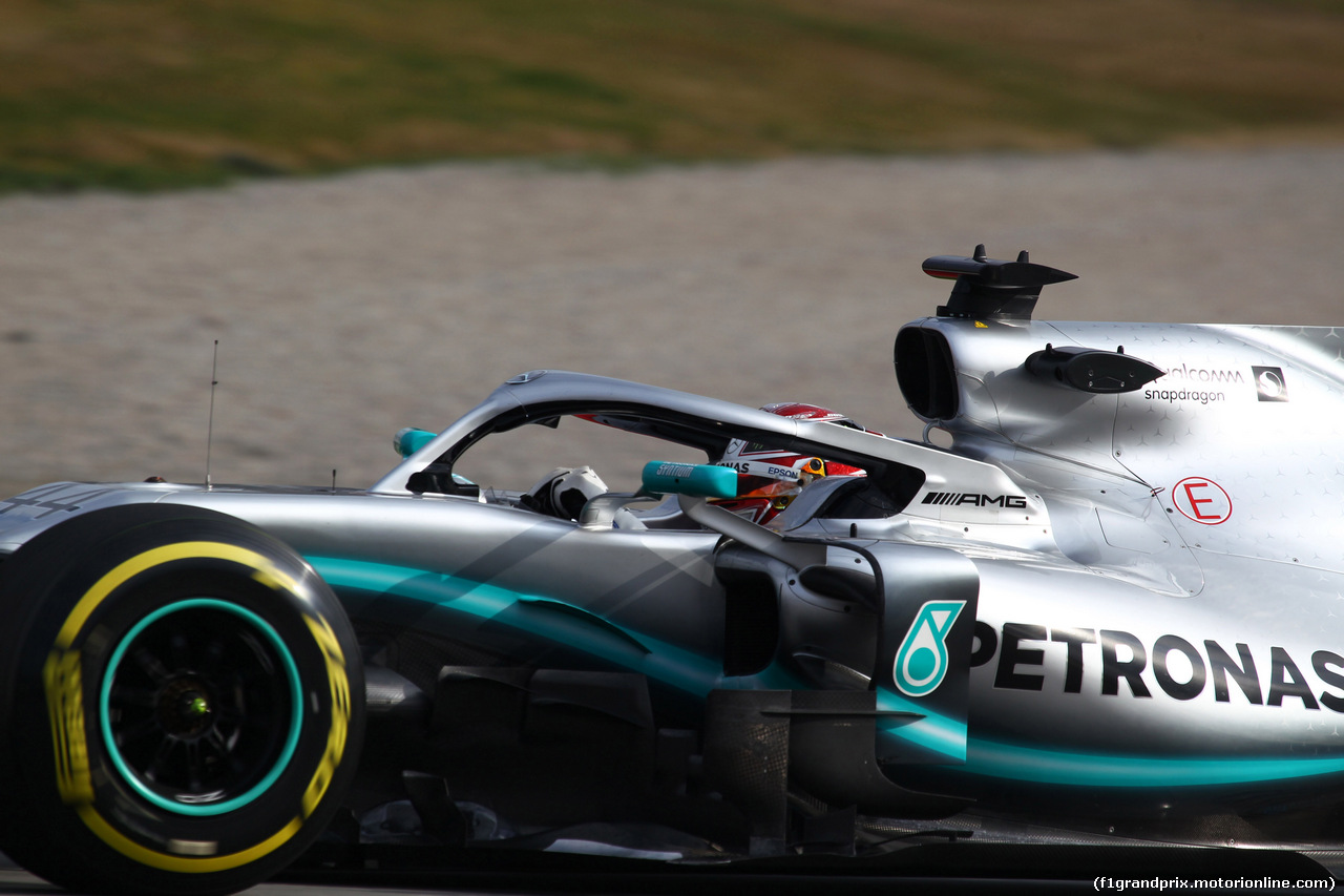 TEST F1 BARCELLONA 19 FEBBRAIO, Lewis Hamilton (GBR) Mercedes AMG F1 W10