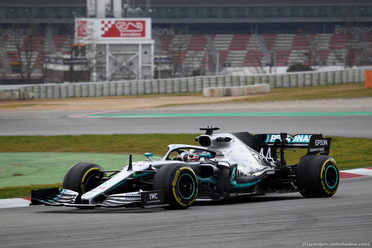 TEST F1 BARCELLONA 19 FEBBRAIO, Lewis Hamilton (GBR) Mercedes AMG F1 W10