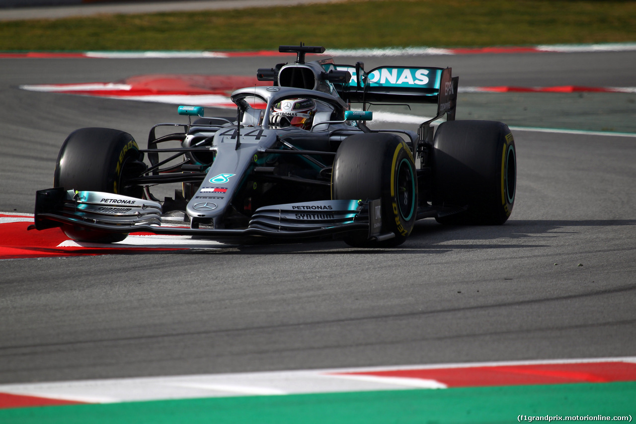 TEST F1 BARCELLONA 19 FEBBRAIO, Lewis Hamilton (GBR) Mercedes AMG F1 W10